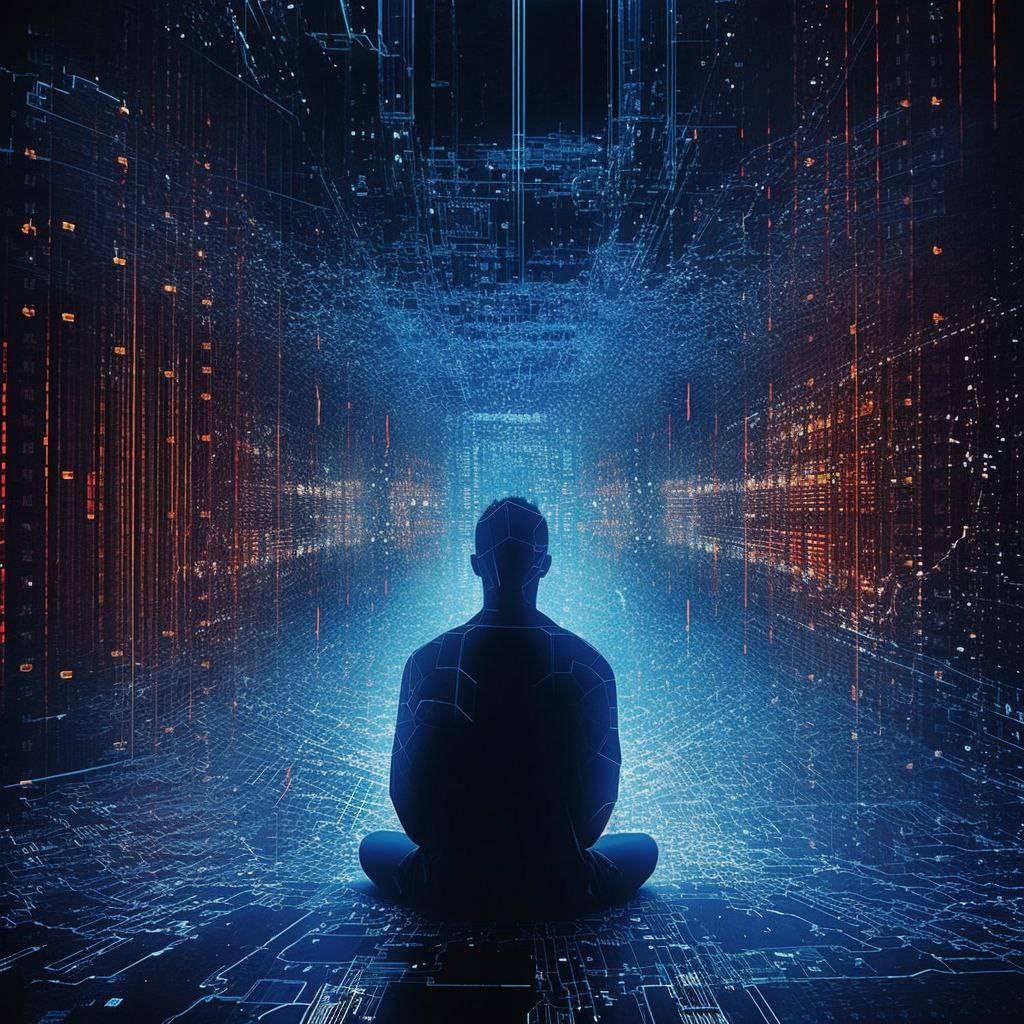 Человек в цифровом пространстве. Картины созданные искусственным интеллектом. Технологии искусственного интеллекта. Искусственный интеллект. Intelligent картинка.