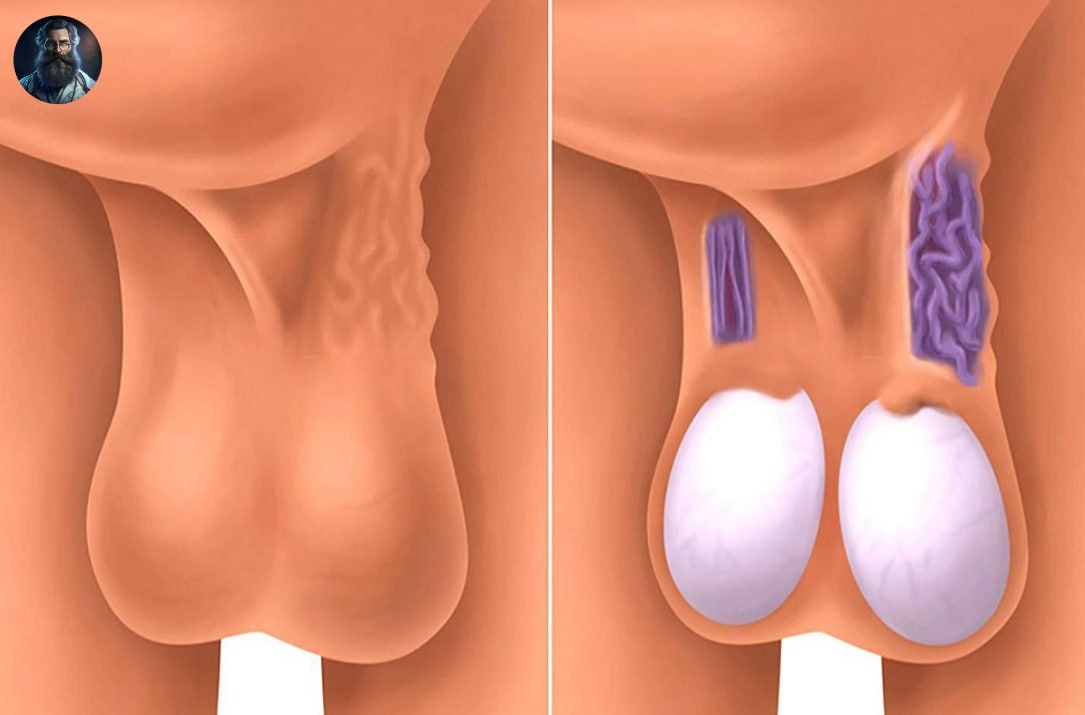 Ниже яиц у мужчин. Варикоцеле-расширение вен семенного канатика яичка. Варикоз вен семенного канатика. Варикозное расширение вен семенного канатика II степени.