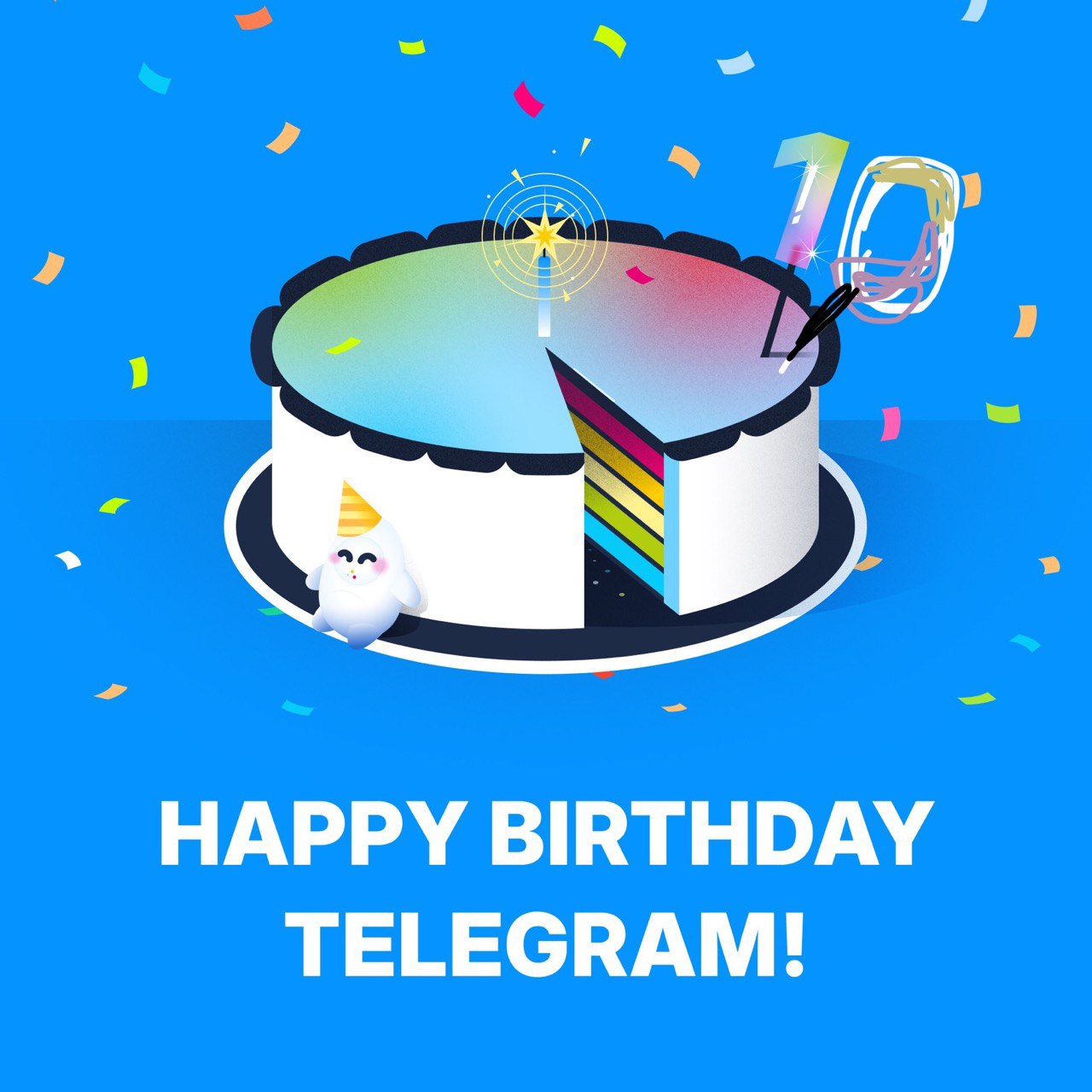 День рождения telegram