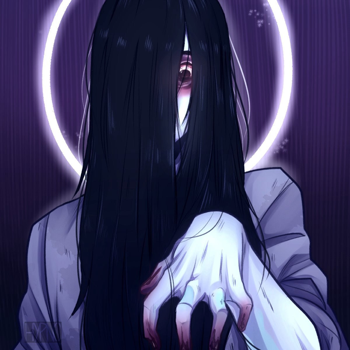 Sadako yamamura cosplay. Призрак Садако Ямамура.