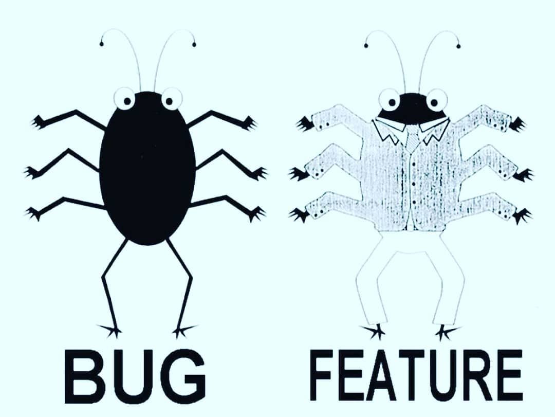 Баг ком. Баг и фича. Не баг а фича. Бабг. Bug тестирование.