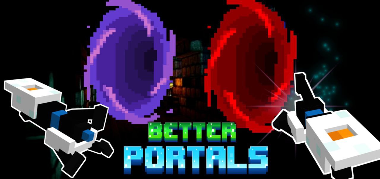Майнкрафт мод better portals. Мод better guns. portals addon. портал blt.