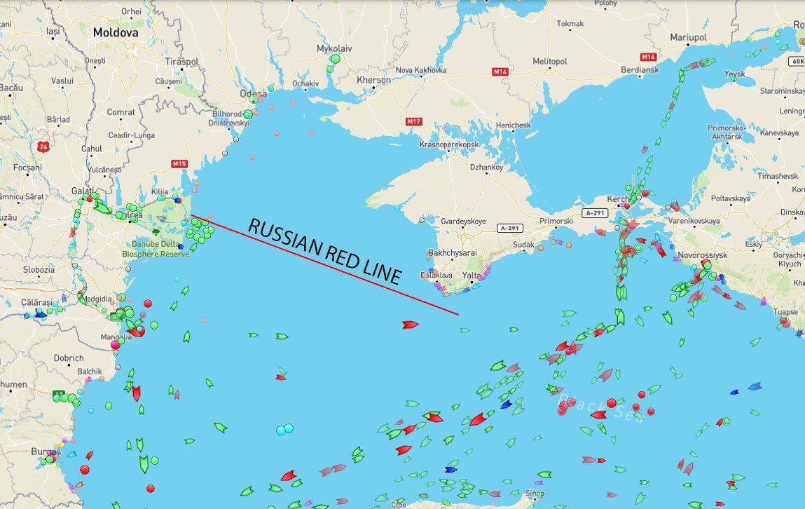 Карта портов черного моря