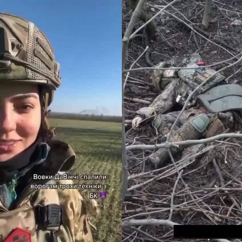 Красивая блондинка снимает видео для своего парня в армии
